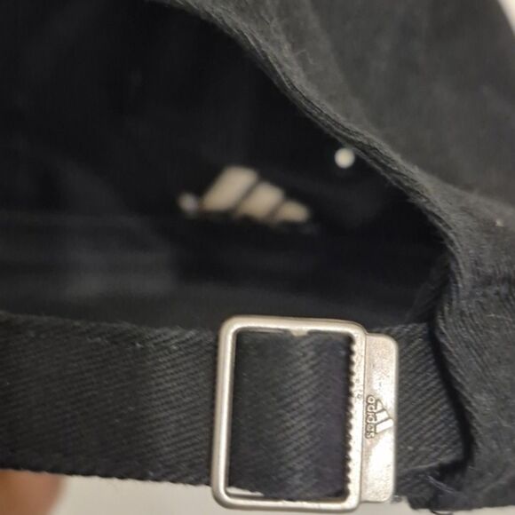 Adidas Original Snapback Hat Adjustable Black Baseball Cap Logo on top brim - Picture 7 of 8